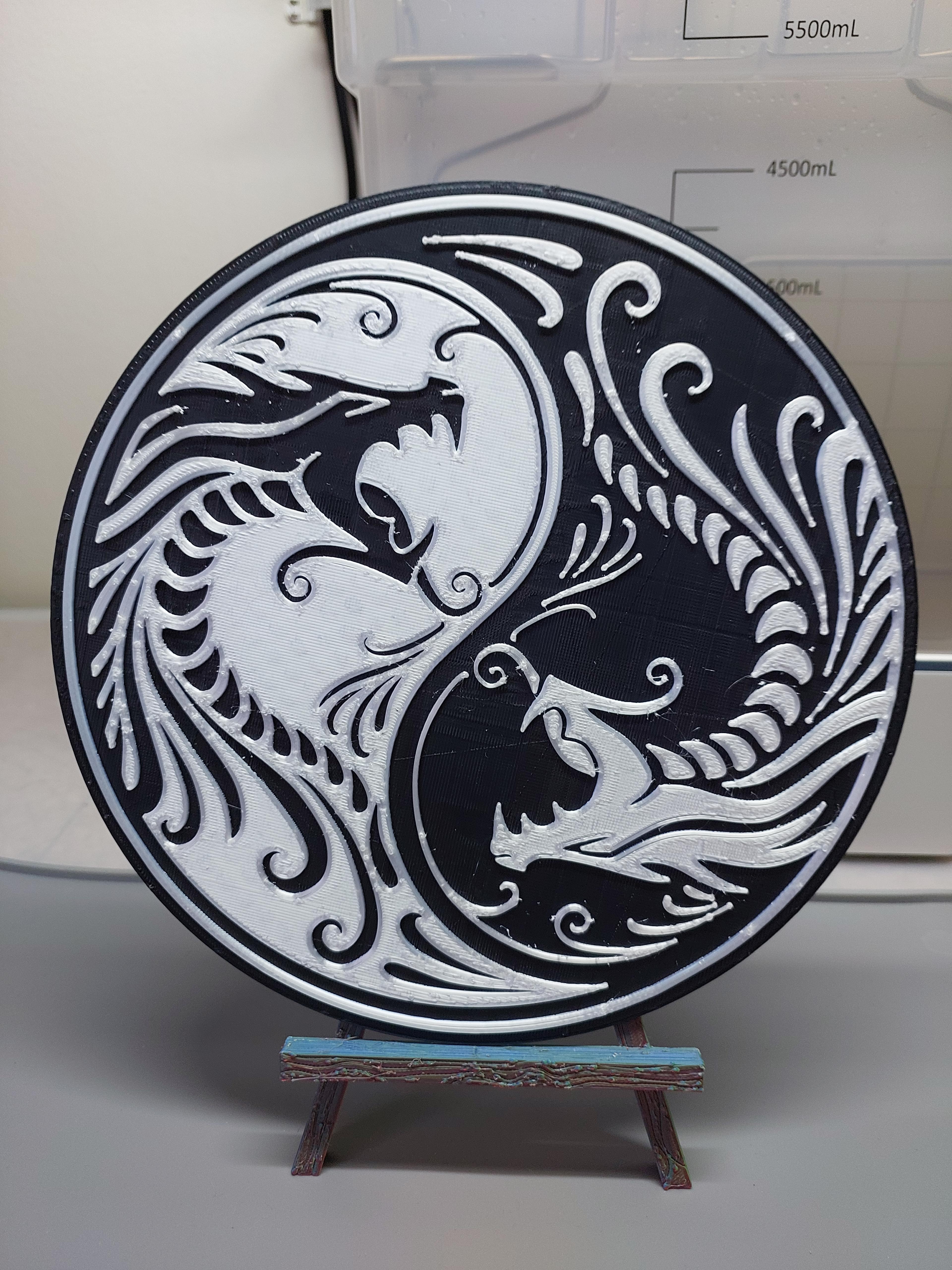 Year of the Dragon Yin Yang 3d model