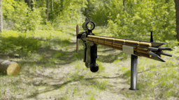 3d printable railgun rifle 3d model