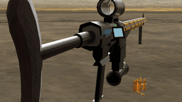 3d printable railgun rifle 3d model