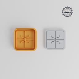 Gift Box Cookie Cutter & Stamp Set, Present Shapes for Fondant, 6 Pcs, Party Celebrations, Holiday & Christmas Baking PRODUCT_4883 3d model