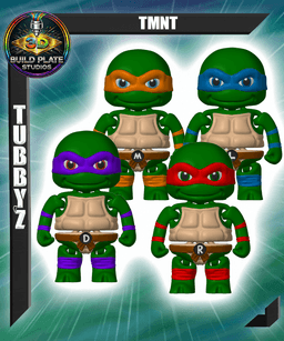 TMNT Multicolor Flexi Print-In-Place 3d model