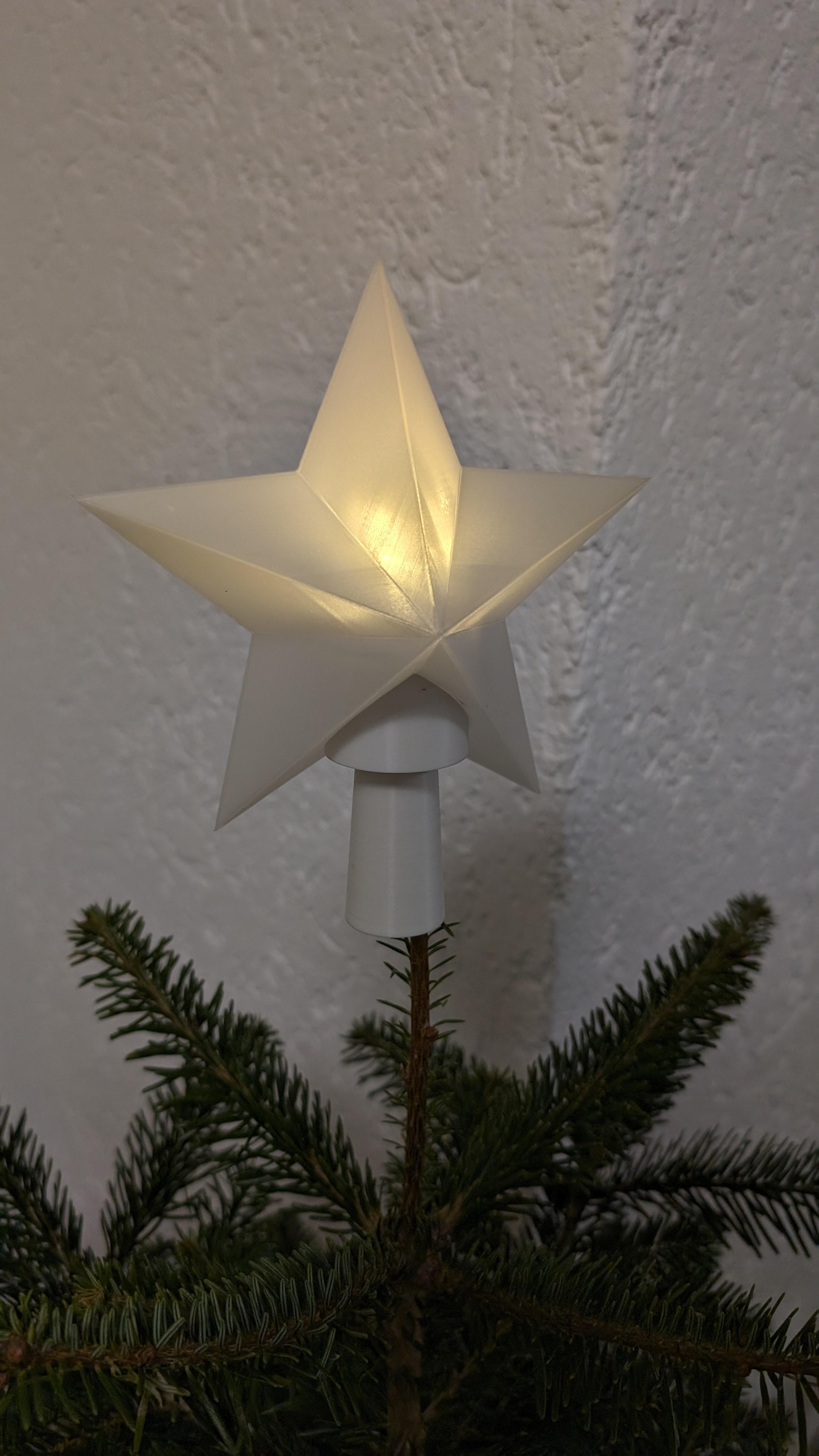 Christmas Tree Topper with LED tea light 3d model