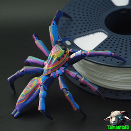 Elegant Golden Jumping Spider 3d model