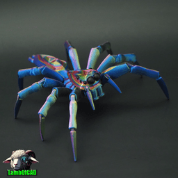 Elegant Golden Jumping Spider 3d model