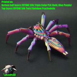 Elegant Golden Jumping Spider 3d model