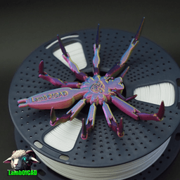 Elegant Golden Jumping Spider 3d model
