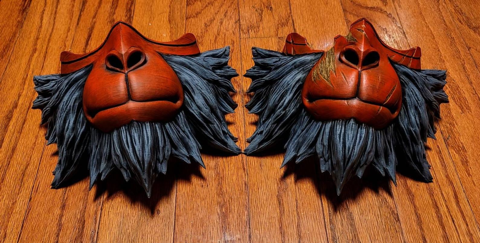ghost of tsushima Monkey Mask 3d model
