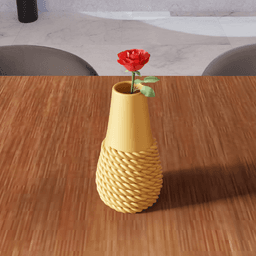 Rope Texture Vase 3d model