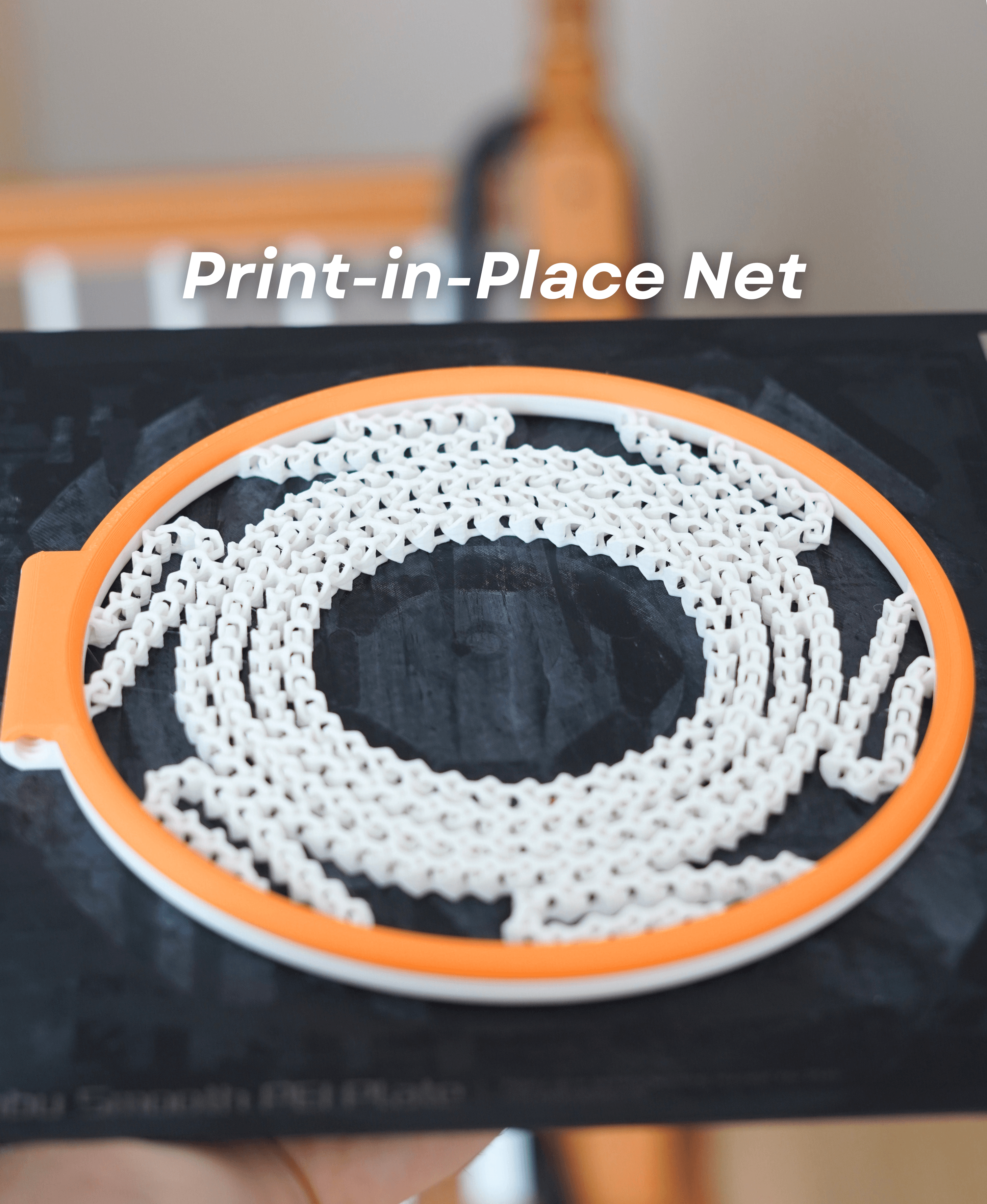 Mini Basketball with Swishing Net - 3D Printable Mini Hoop 3d model