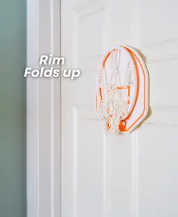 Mini Basketball with Swishing Net - 3D Printable Mini Hoop 3d model