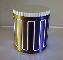 EL Wire Square Wave Stash Jar 3d model