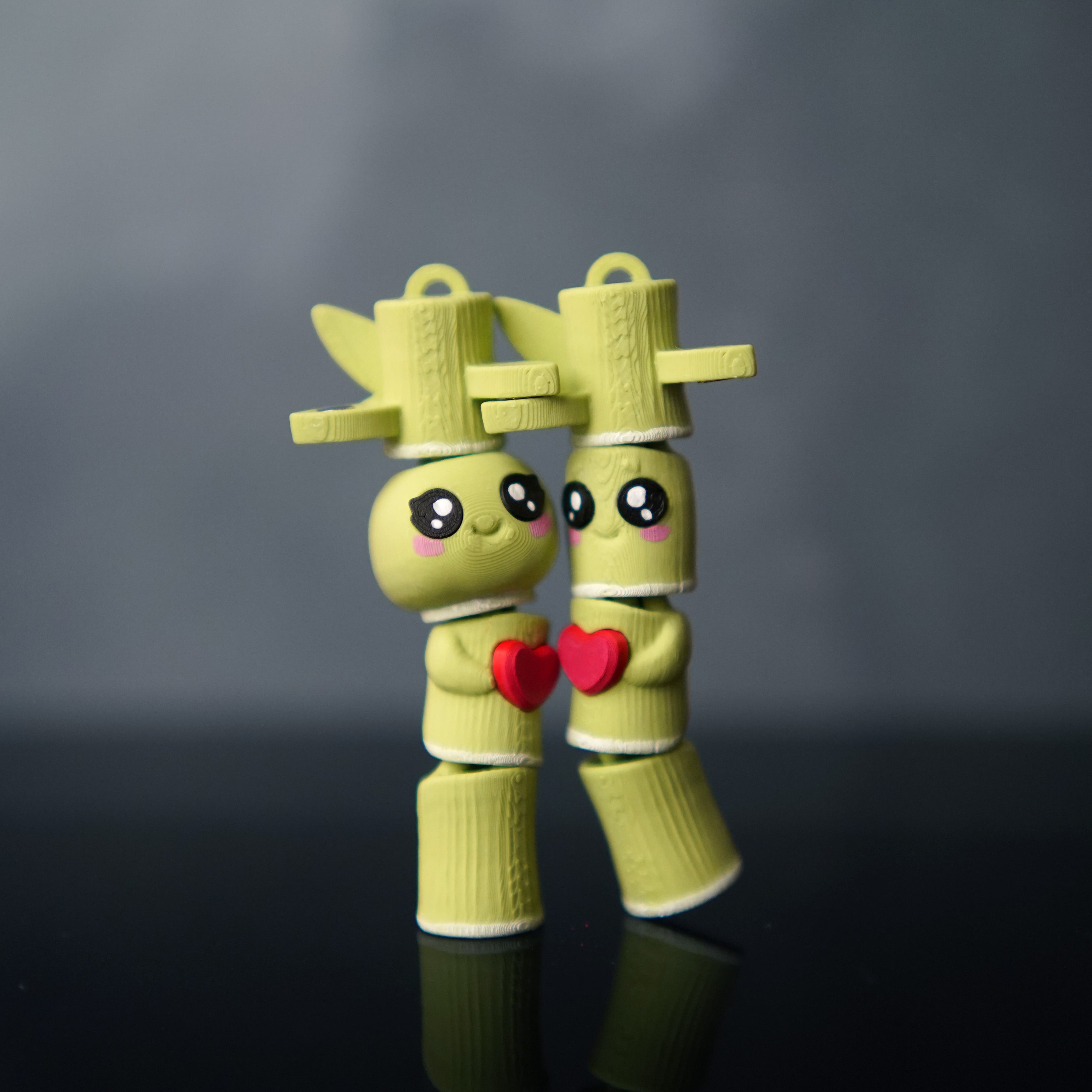 Flexi Bamboo Buddies Keychain 3d model