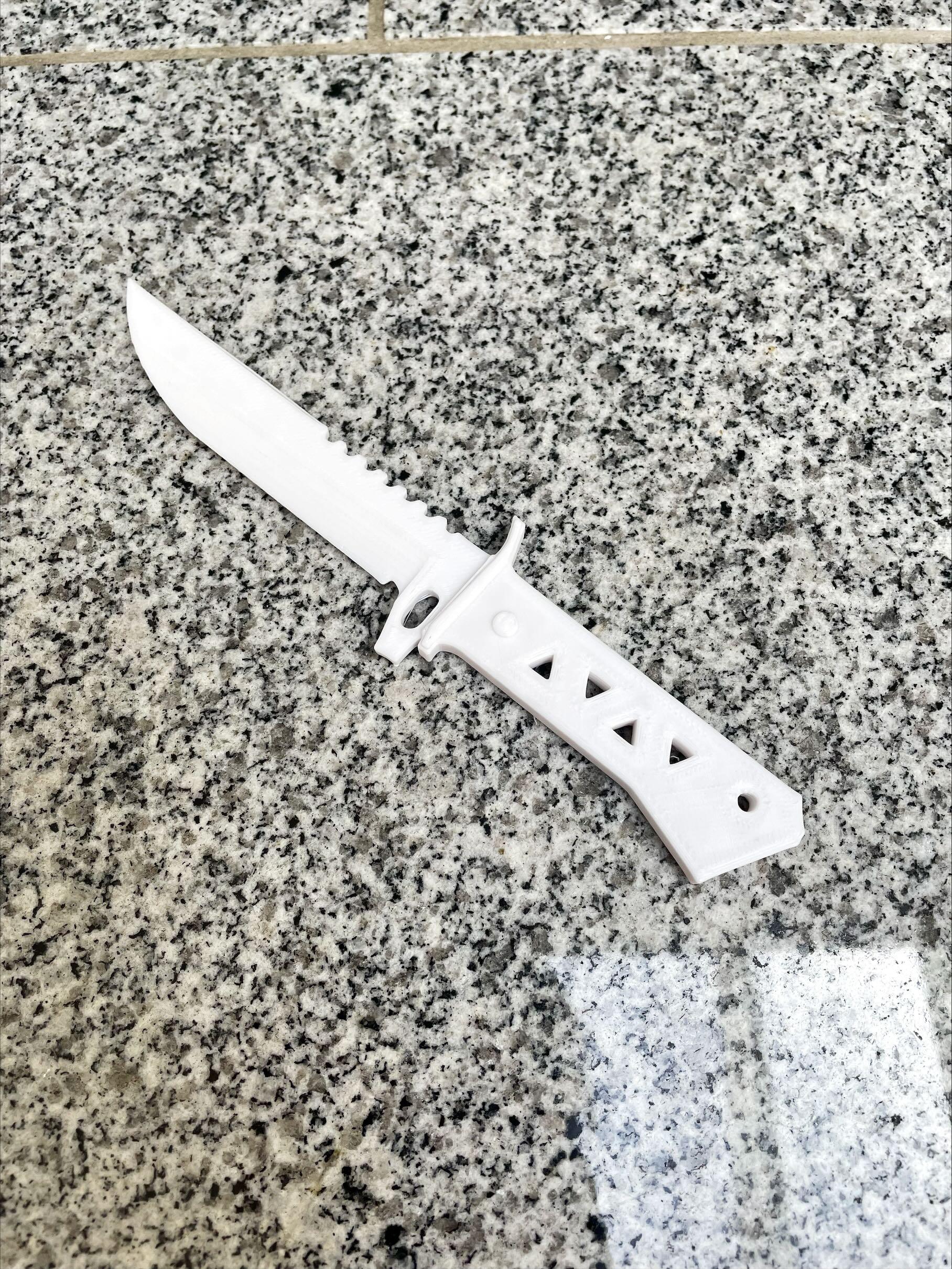 xenohunter knife from valorant 3d model