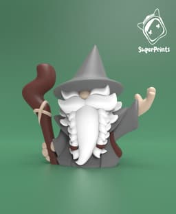 Old Wizard - Easy Multicolor FDM RPG Minis (No supports) 3d model