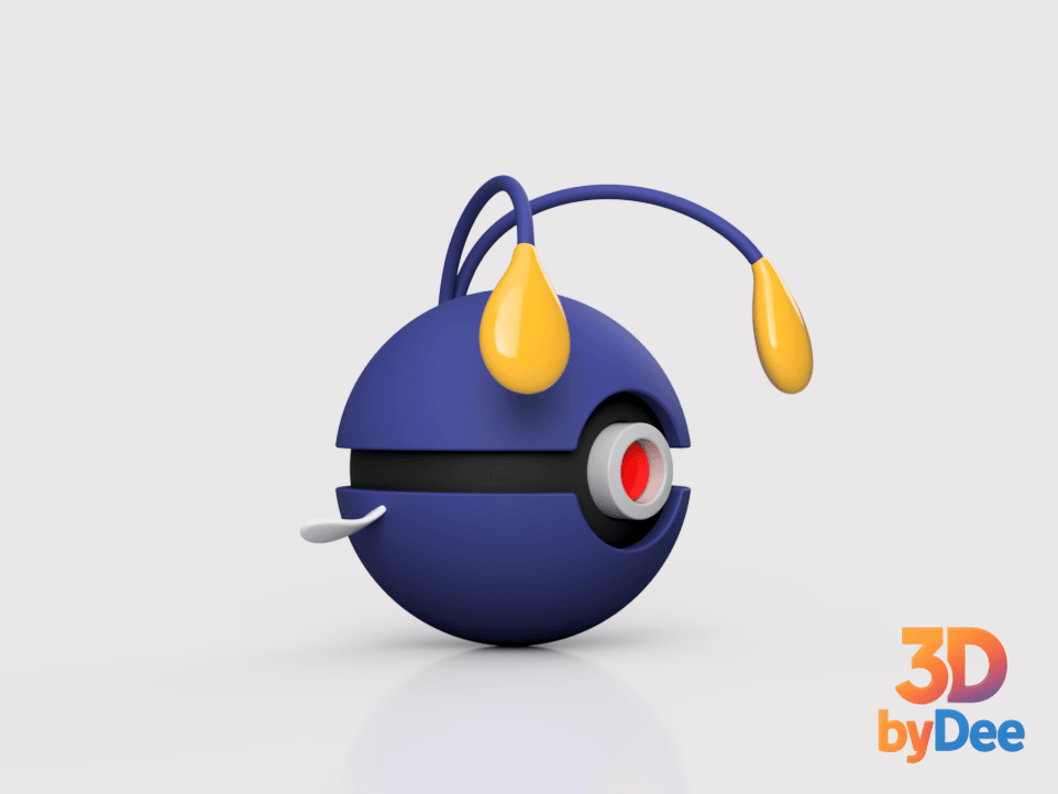 Chinchou Poke Ball 3d model