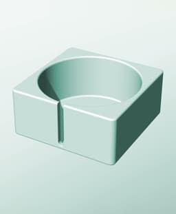 CS162-80-S Stacking slotted module bin for modern home decor 3d model