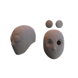 Spiderman Noir Mask 3d model