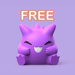 Gengar (Easy Print No Supports) 3d model