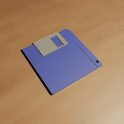 3.5" Floppy Disk Coaster 3d model