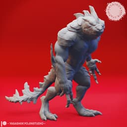 Troglodyte Mob - Tabletop Miniature (Pre-Supported) 3d model