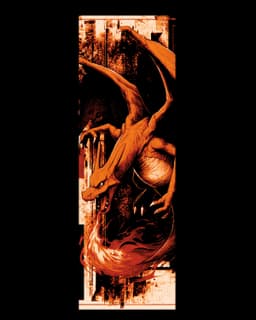 Fan art drawings of Charizard the Great Dragon Pokemon - Set of bookmarks 3d model