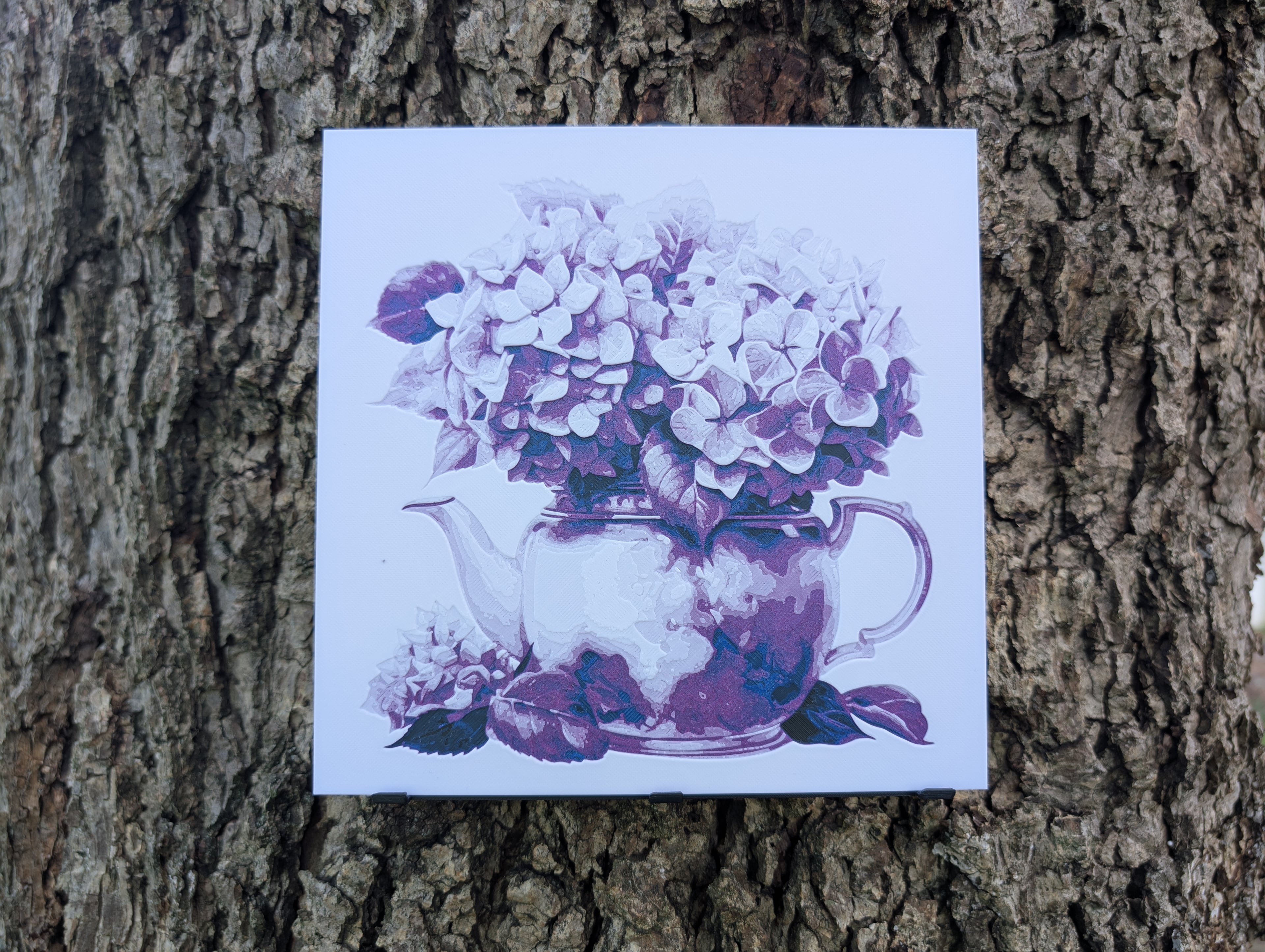 Tea Time - Violet Tea Filament Painting 3d model