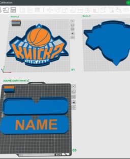 New York Knicks Sign - LED Strip Compatible 3d model