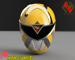 Yellow Omega Ranger Helmet 3d model