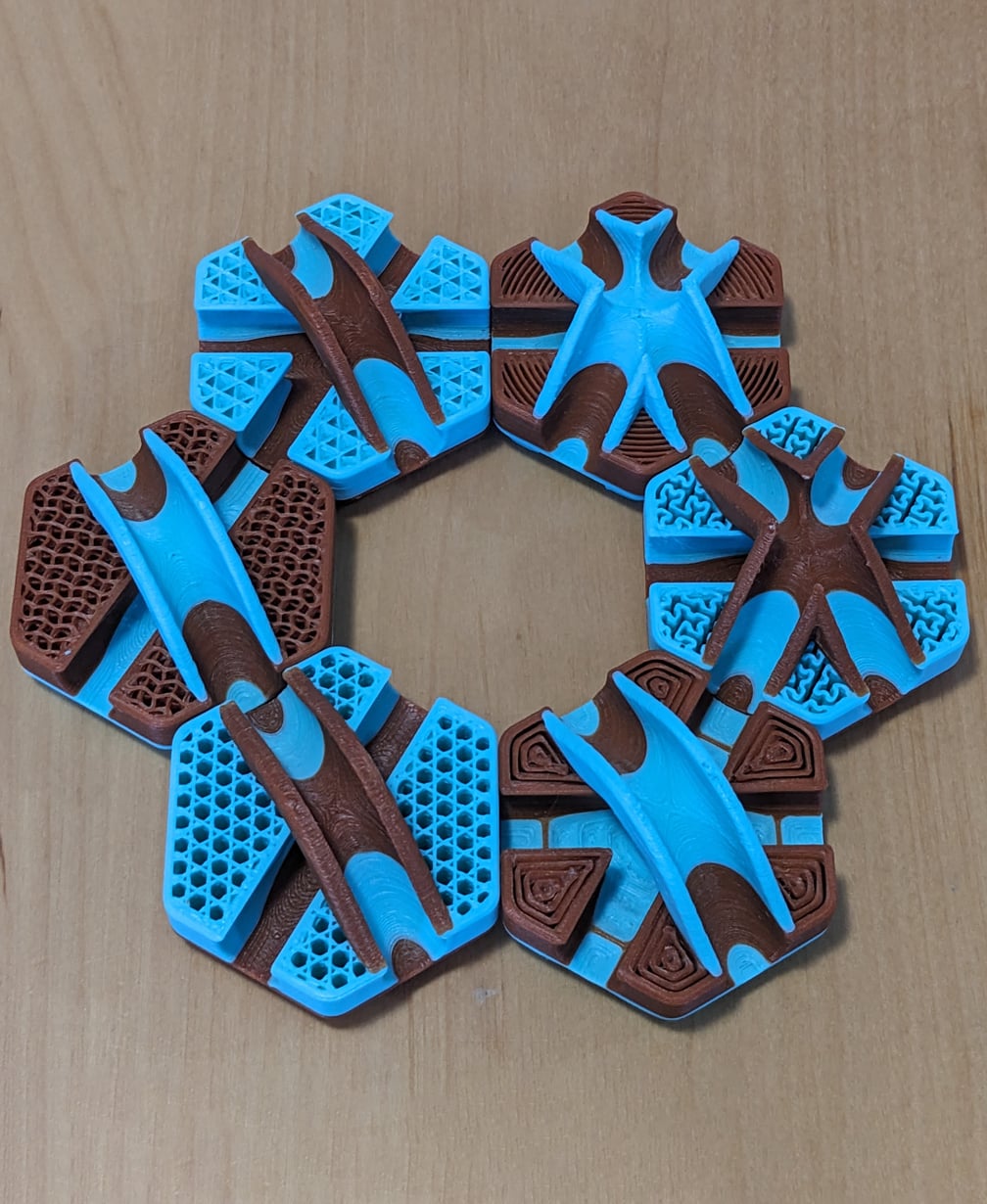 Hextraction Bridge/Jump Tile Pack 3d model