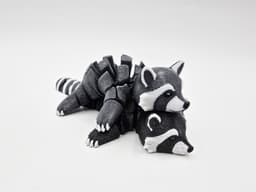 Cute Flexi Raccoon 3d model
