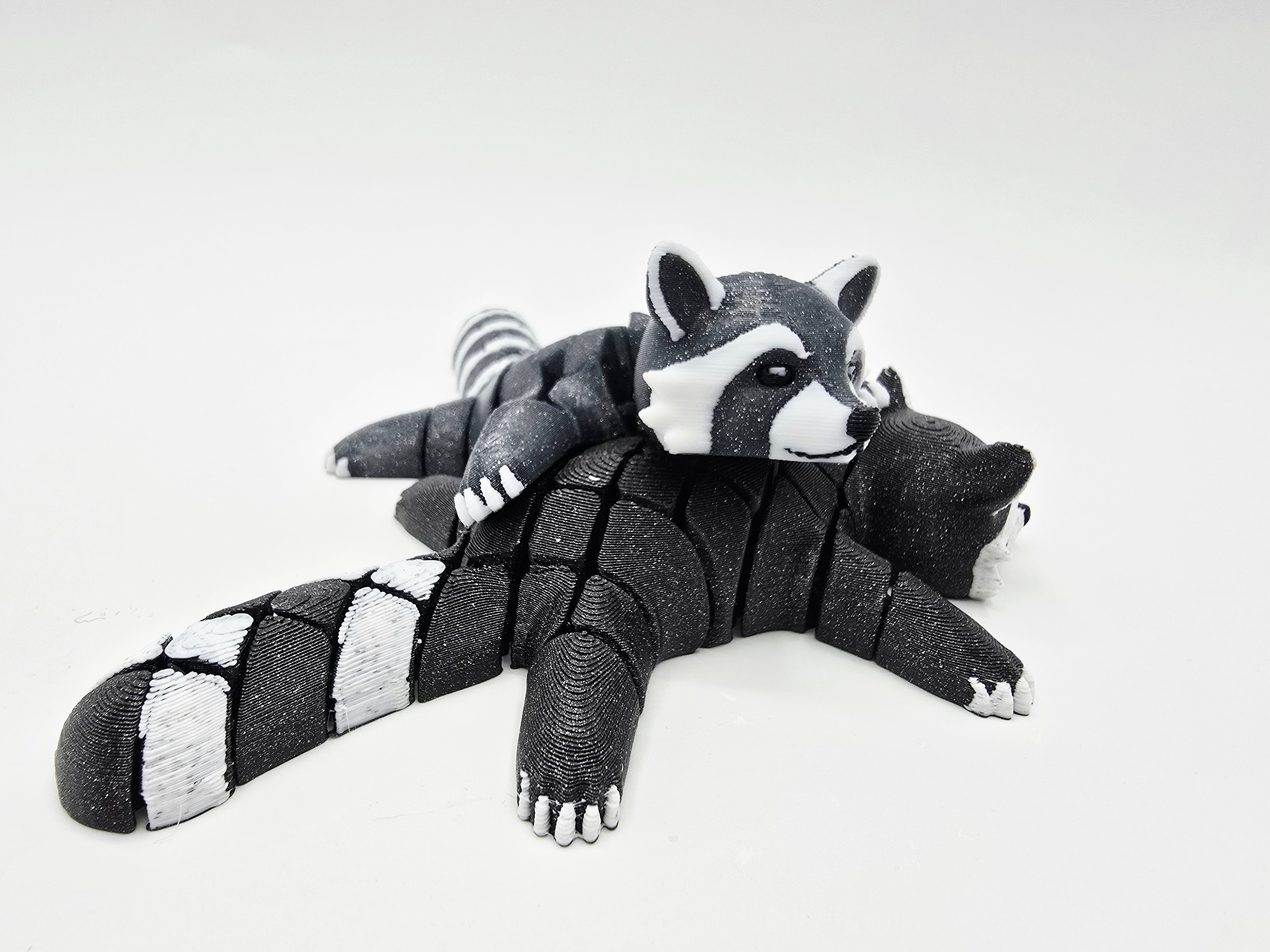 Cute Flexi Raccoon 3d model
