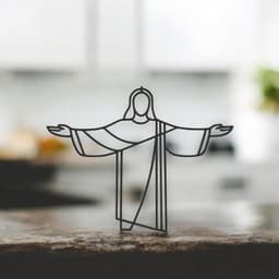 Christ The Reedeemer Line Art - Dekstop Line Art 3d model