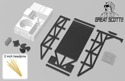 Ghostbusters Ecto-1 Detailed Roof Rack (Polar Lights) 3d model