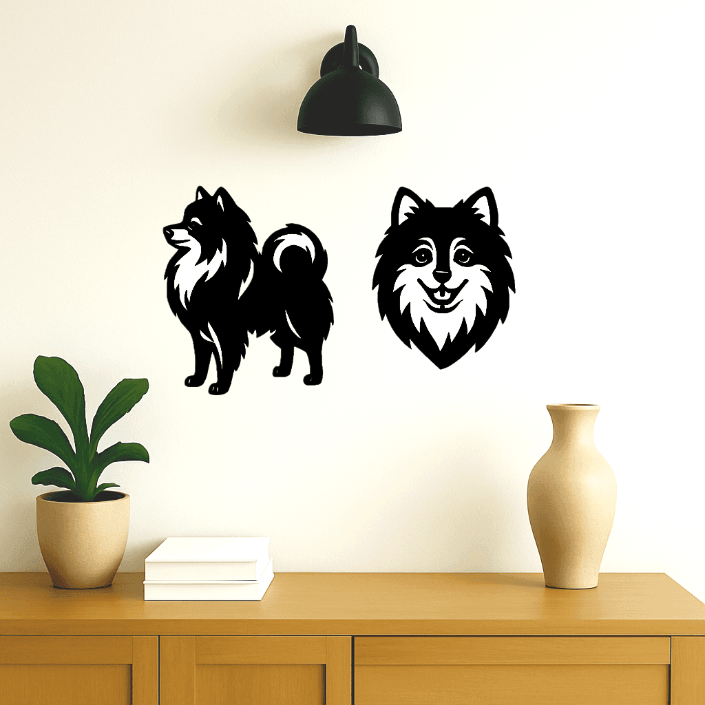 Décoration murale de chien 3d model