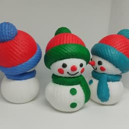 Knitty the Cozy Snowman 3d model