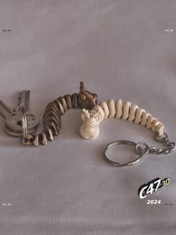 Flexi Reindeer Snake 3d model