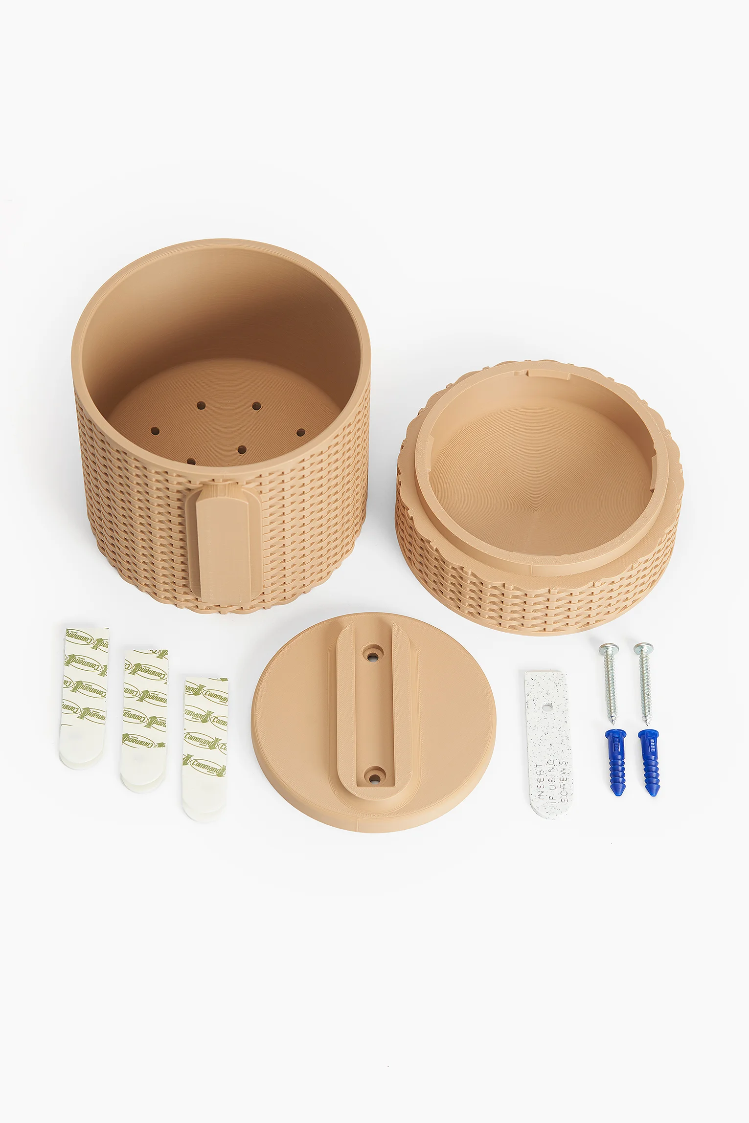 Basketweave Planter 3d model