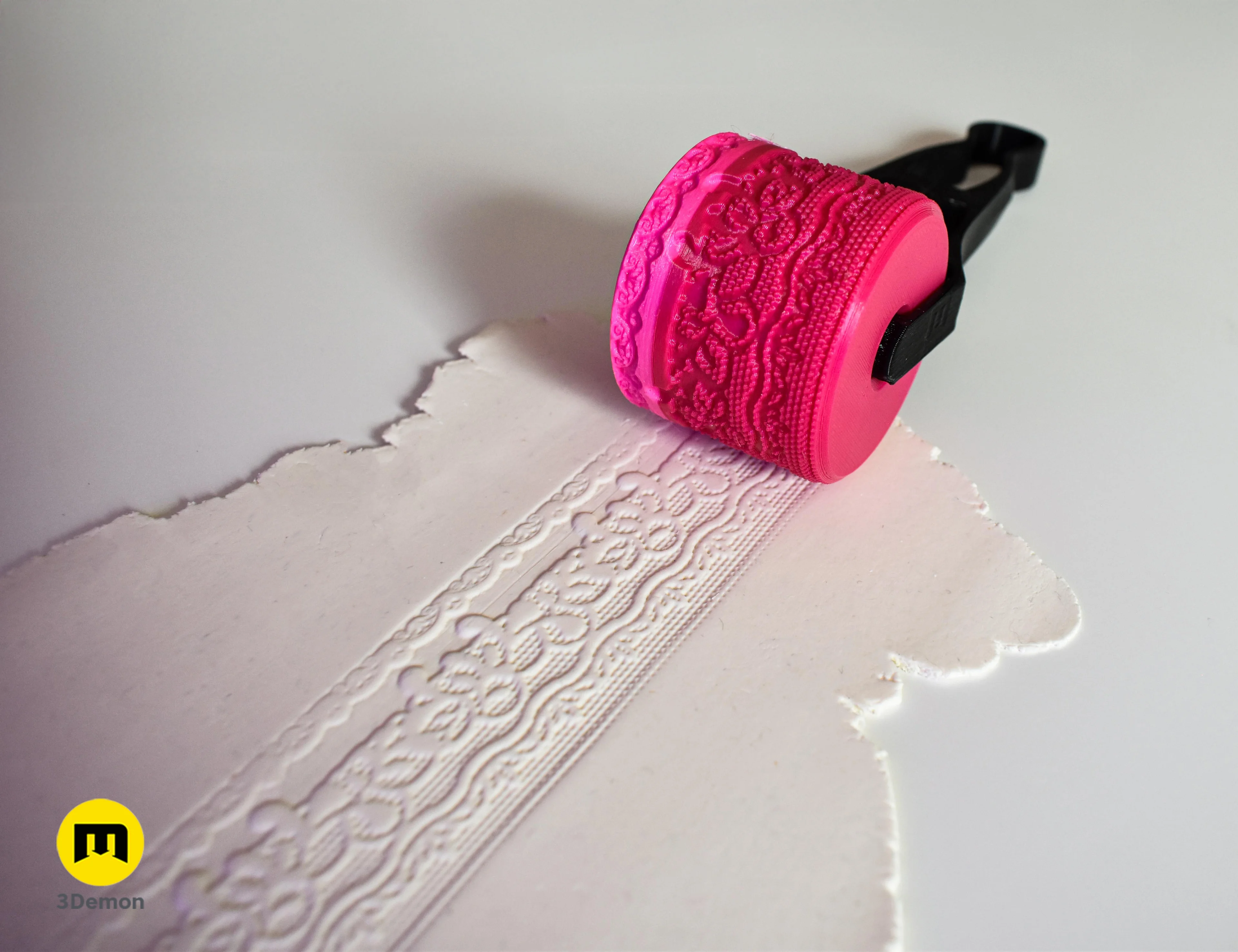 Texture Rollers Lace Patterns middle #1 3d model