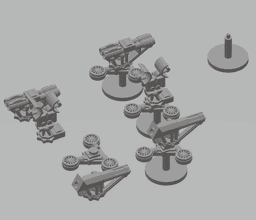 FHW Aetherian Hornet Heavy Weapon Drone Set 3d model