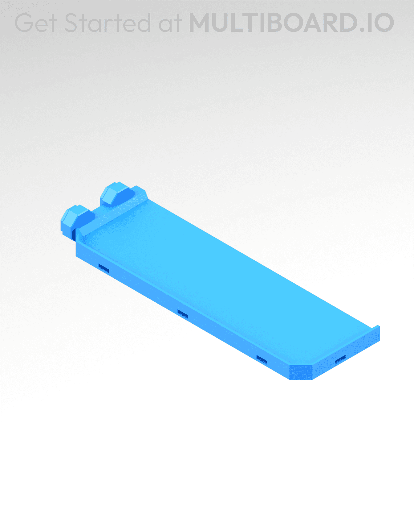 2x6 MU - Left Support End - Modular Bolt-Locked Shelf 3d model