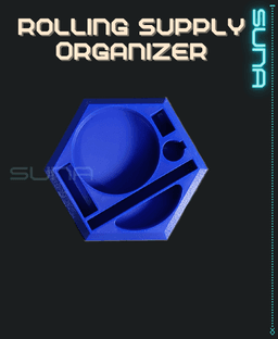 Rolling Supply Organizer - 2 Versions 3d model
