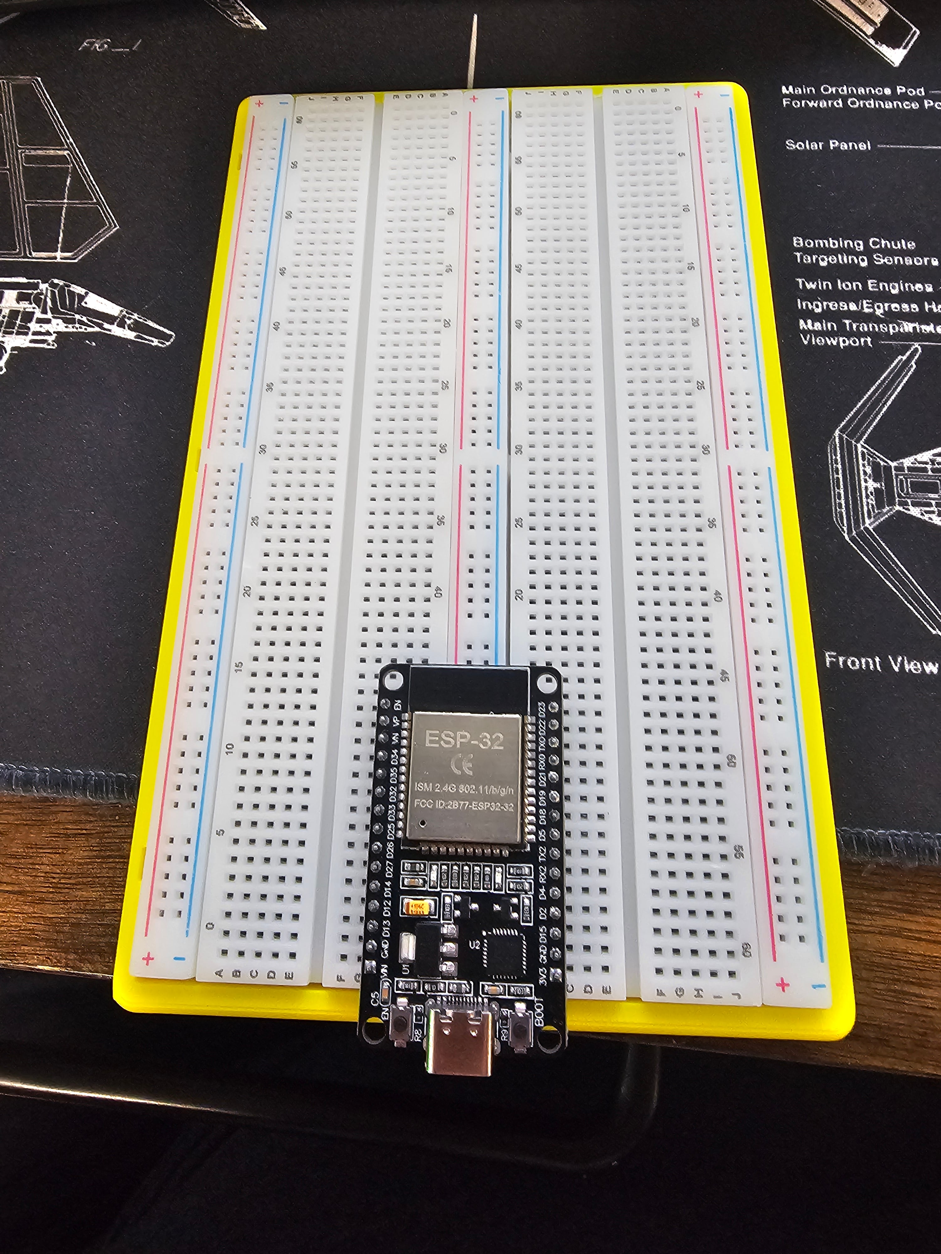 ESP32 Dev Board Full-Breadboard Case 3d model