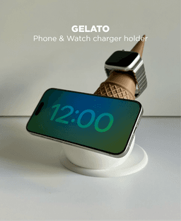 Gelato, charger holder for iPhone and Apple Watch. 3d model