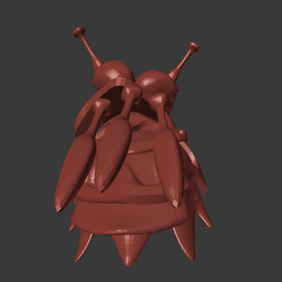 Fantasy Pauldrons with Skulls and Daggers 3d model