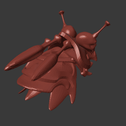 Fantasy Pauldrons with Skulls and Daggers 3d model
