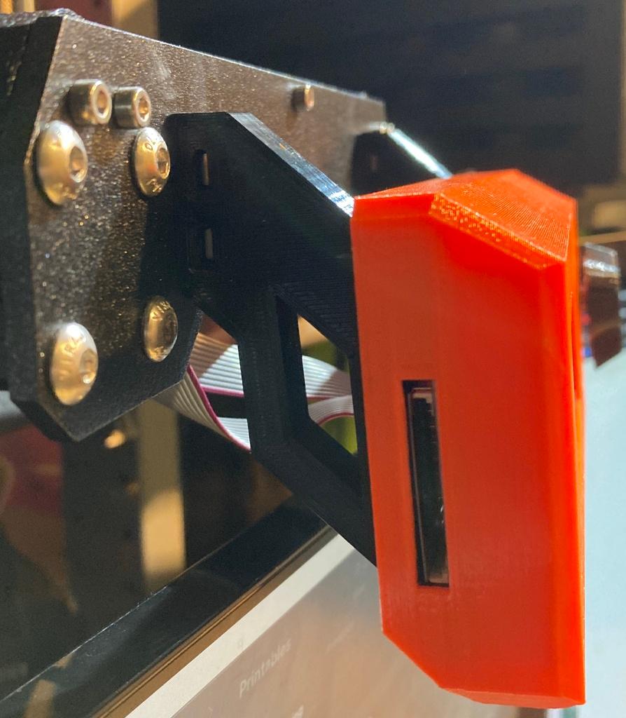 Prusa i3 Dropdown Front LCD Mount 3d model