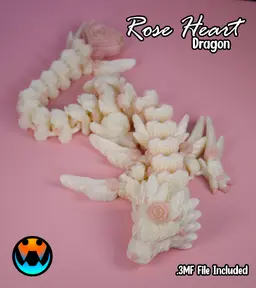 Rose Heart Dragon 3d model