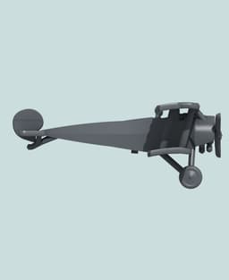 1:144 Fokker D.III (Ailerons) 3d model