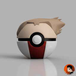 Professor Samuel Oak Pokeball 3d model
