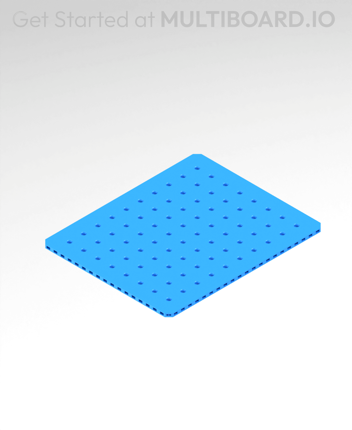 11x9 MU - Small Thread MU - MultiBoard Plate 3d model